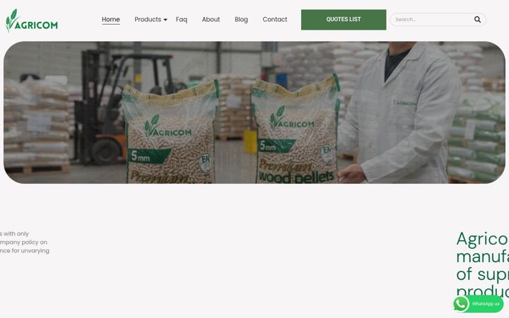 Screenshot ta' agricomgroupltd.com