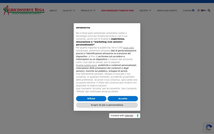 Screenshot ta' agriconserverega.it
