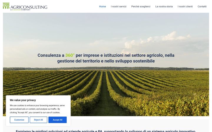 Zrzut ekranu agriconsulting.it