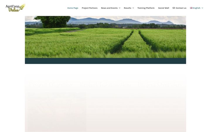 Screenshot of agricoopvalue.eu