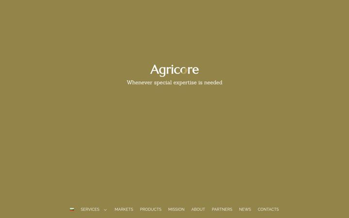 Screenshot of agricore.eu