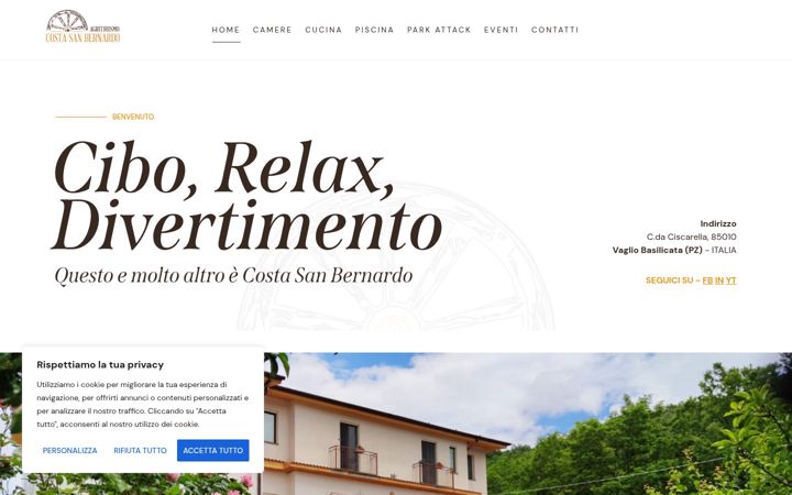 Screenshot of agricostasanbernardo.it