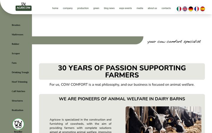 Screenshot of agricow.com