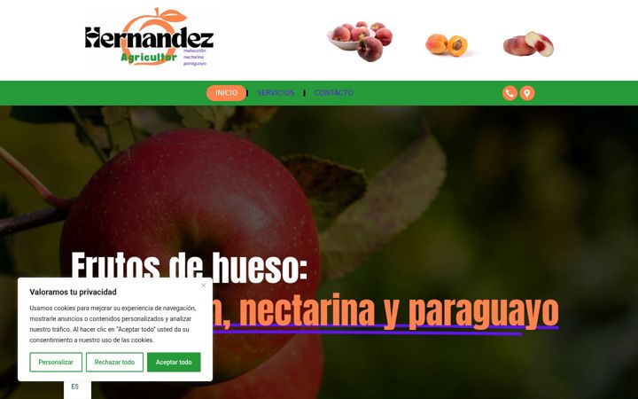 Screenshot ta' agricultorhernandez.com