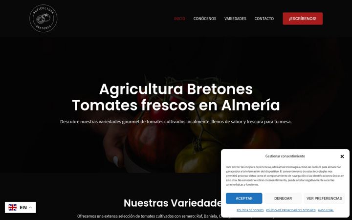 Screenshot of agriculturabretones.es