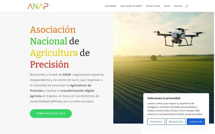 Screenshot ta' agriculturadeprecision.eu