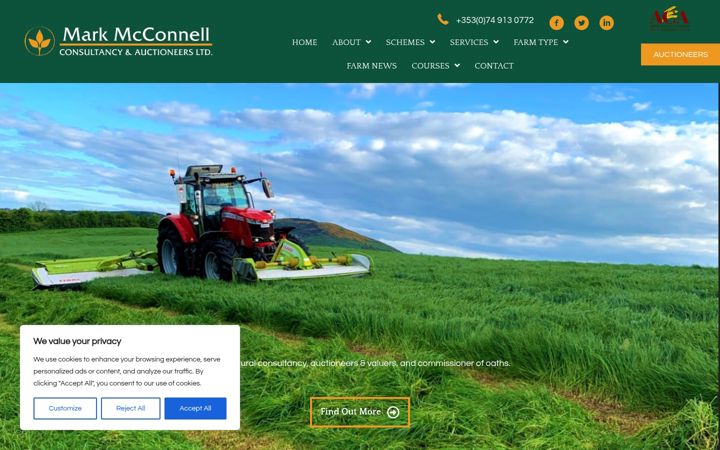 Screenshot of agriculturalconsultant.net