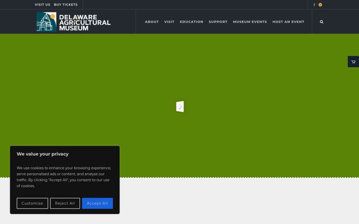 Screenshot of agriculturalmuseum.org