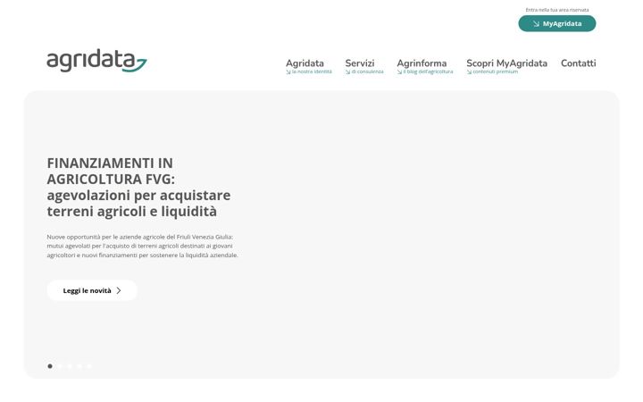 Screenshot of agridatasrl.com