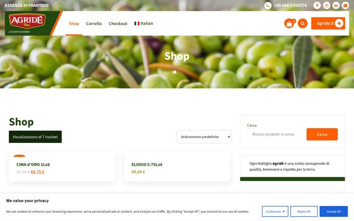 Screenshot di agride.shop