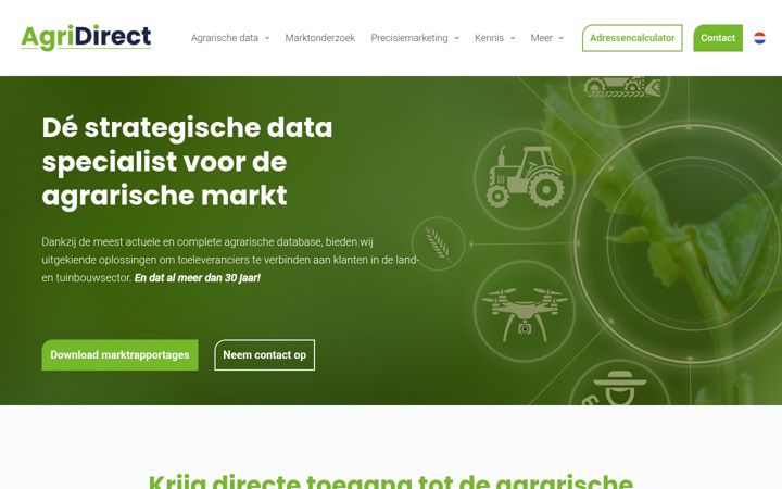 Screenshot of agridirect.nl