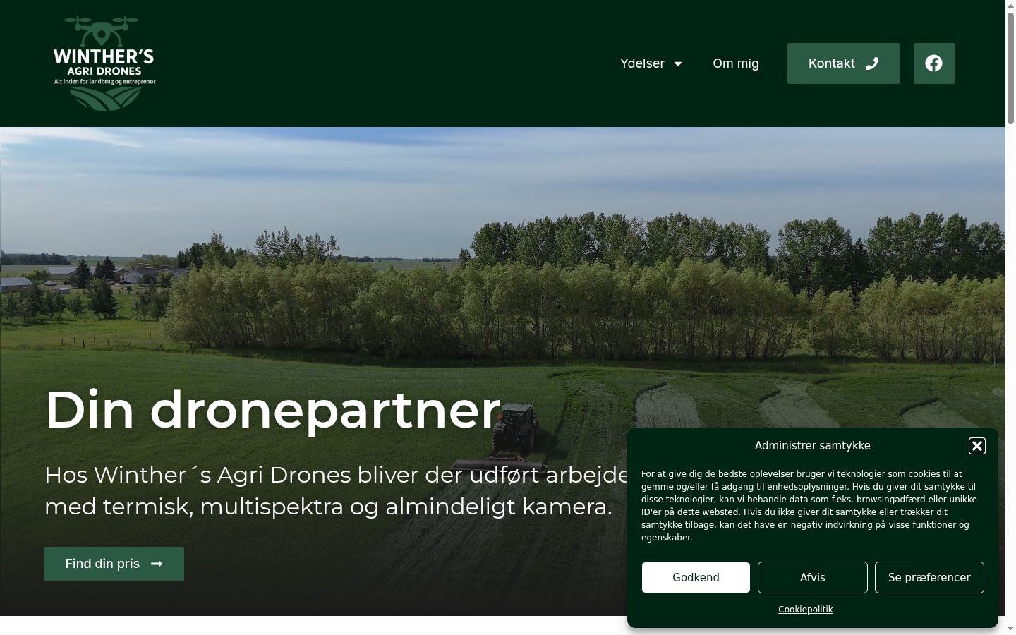 Screenshot tal-banner tal-kunsens muri qabel kwalunkwe interazzjoni