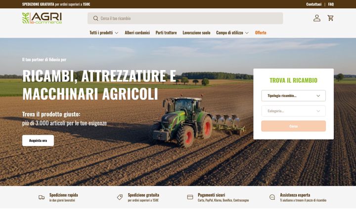 Screenshot of agriecommerce.com