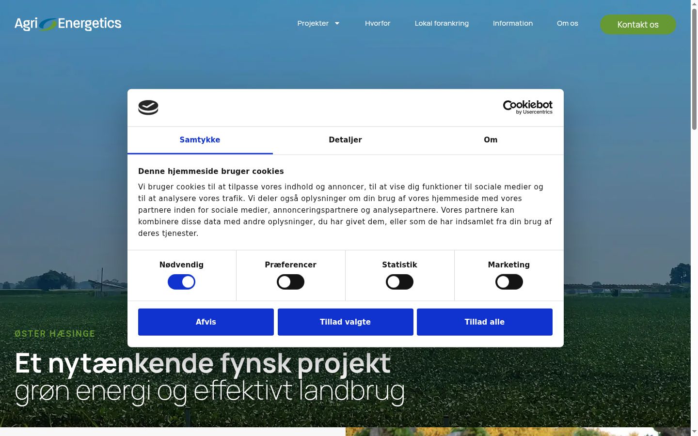 Screenshot tal-banner tal-kunsens muri qabel kwalunkwe interazzjoni