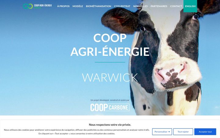 Screenshot of agrienergie.coop