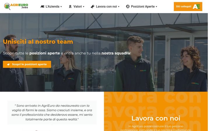 Екранна снимка на agrieuro.jobs