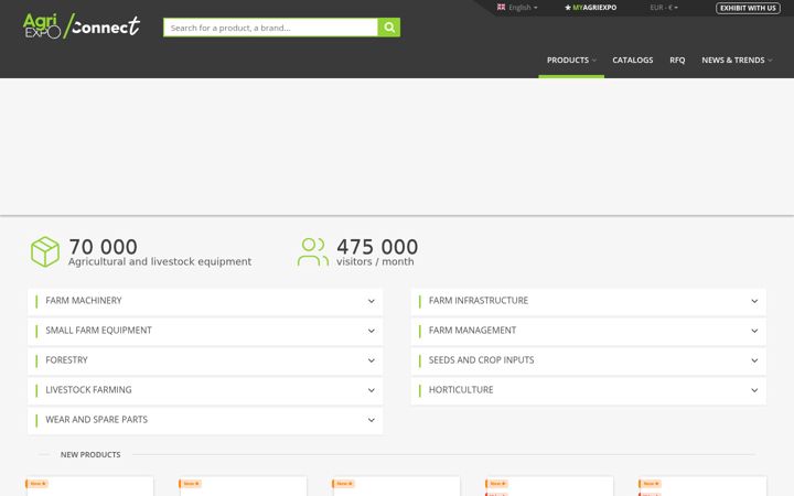 Screenshot of agriexpo.online