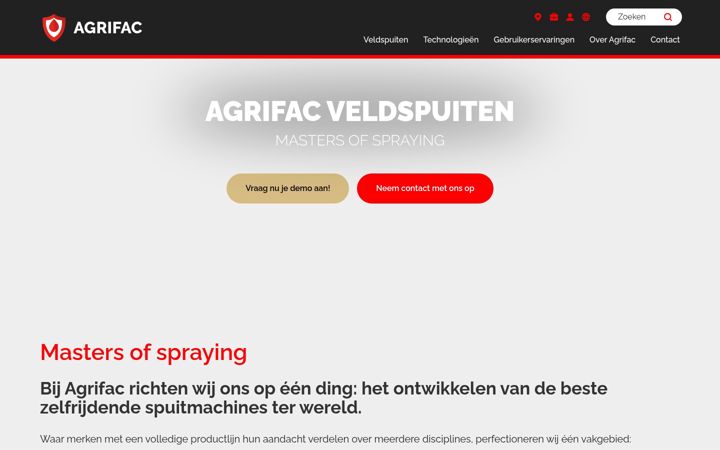 Screenshot of agrifac.nl