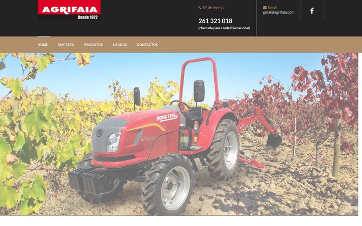 Screenshot stránky agrifaia.com