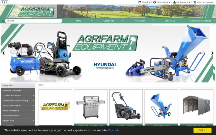 Screenshot of agrifarmequipment.co.uk