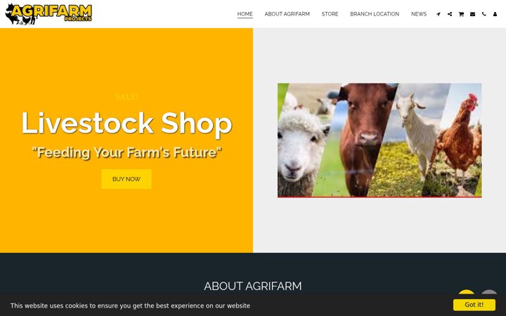 Screenshot of agrifarmprojects.co.za
