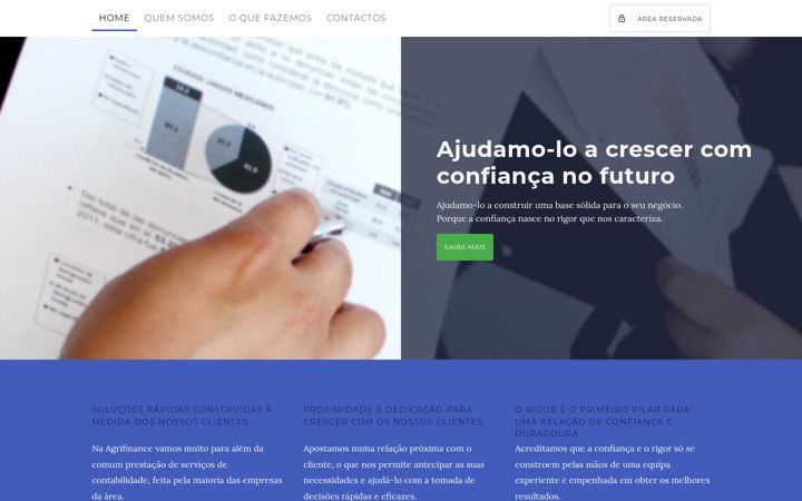 Screenshot of agrifinance.pt