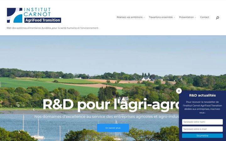 Screenshot of agrifood-transition.fr