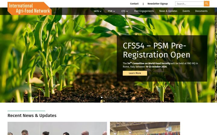 Screenshot of agrifood.net