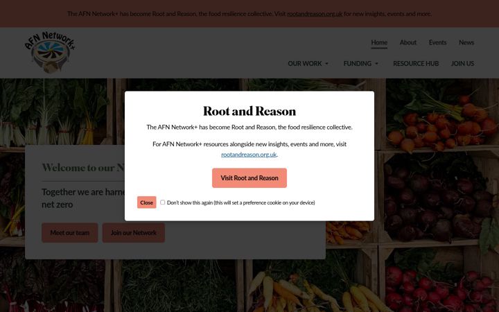 Screenshot of agrifood4netzero.net
