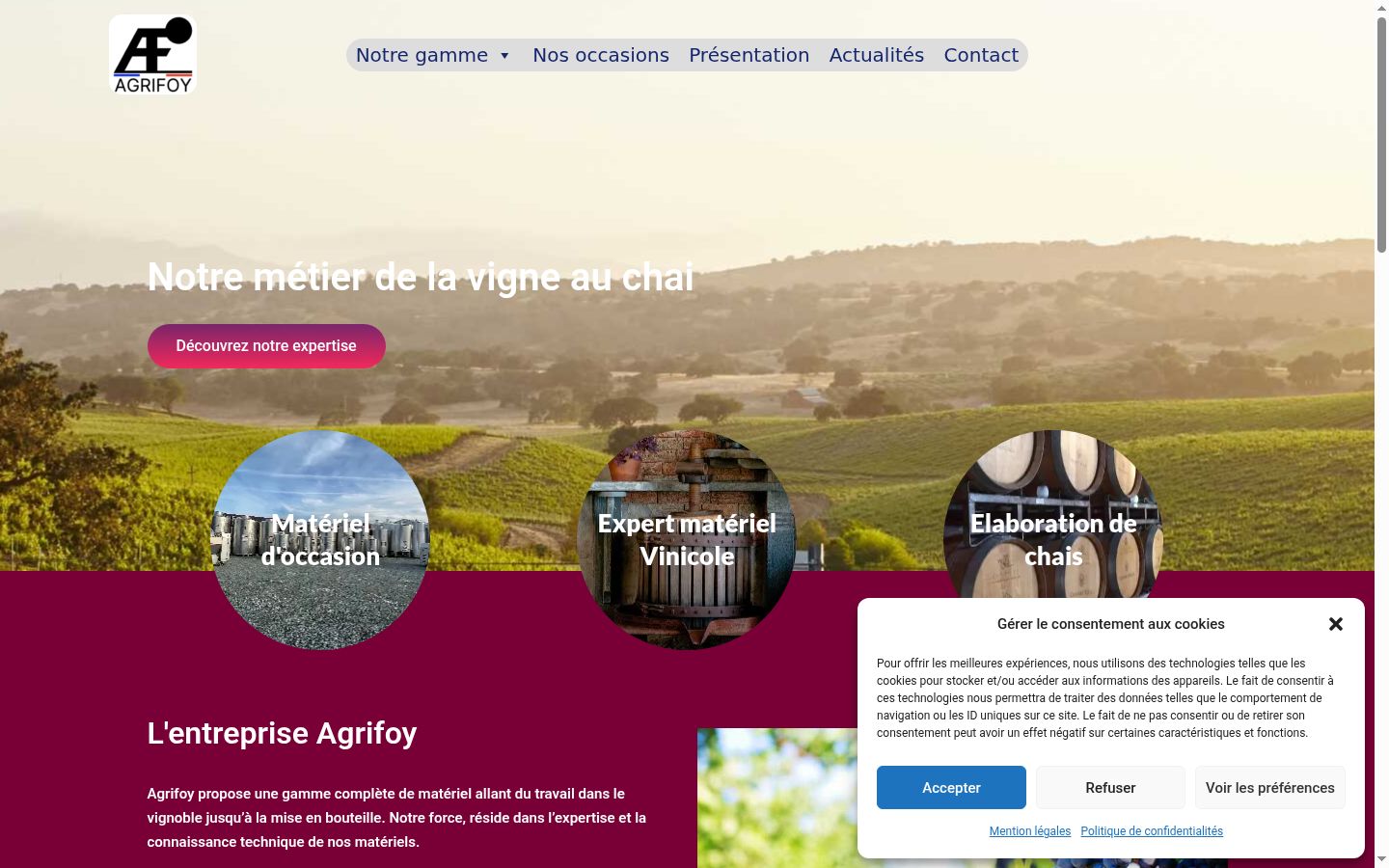 Screenshot tal-banner tal-kunsens muri qabel kwalunkwe interazzjoni