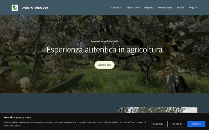 Screenshot of agrifuturo3000.it