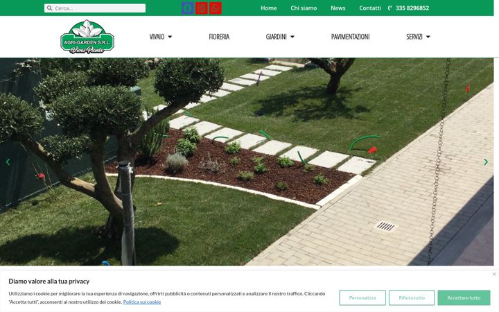 Екранна снимка на agrigardenvivaio.it
