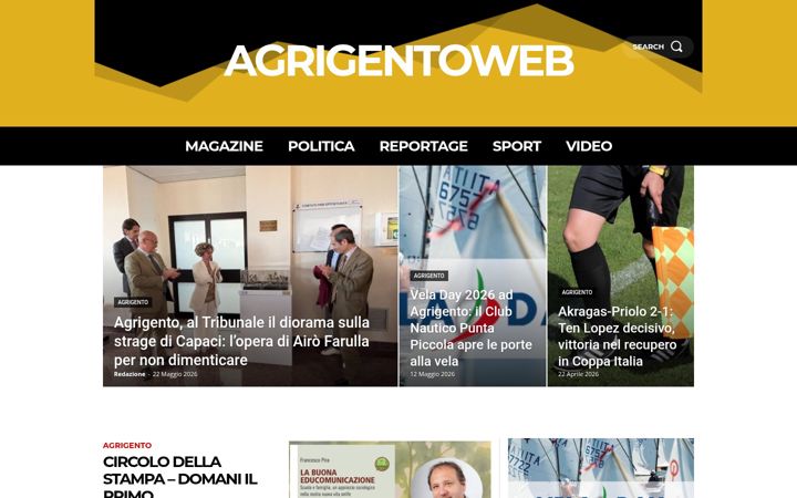 Screenshot of agrigentoweb.it
