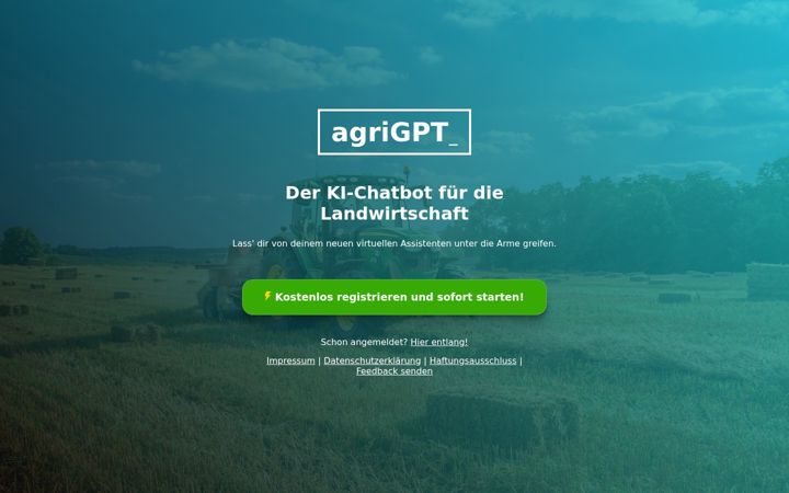 Screenshot of agrigpt.de