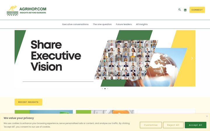 Екранна снимка на agrihop.com