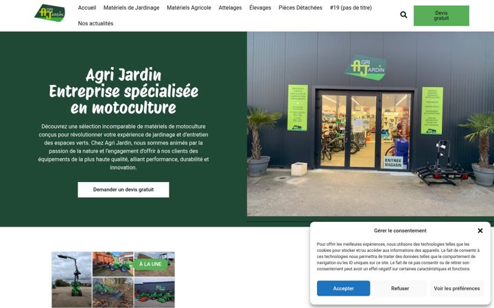 Captura de ecrã de agrijardin-gy.fr