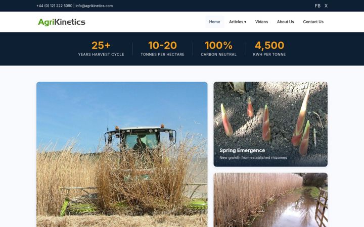 Screenshot of agrikinetics.com