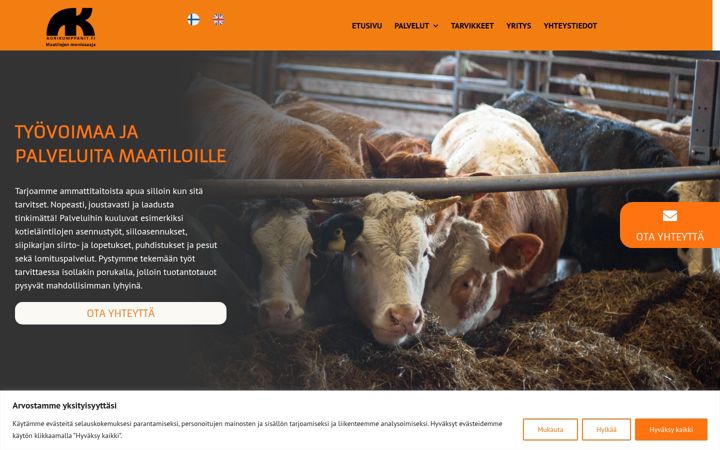 Captura de ecrã de agrikumppanit.fi