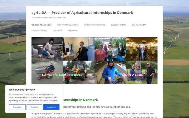 Ekraanipilt saidist agrilida.dk