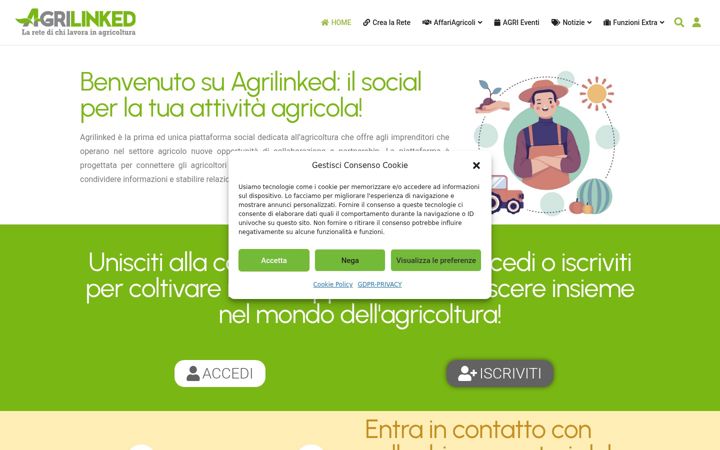 Screenshot of agrilinked.it