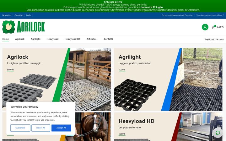 Screenshot of agrilock.eu