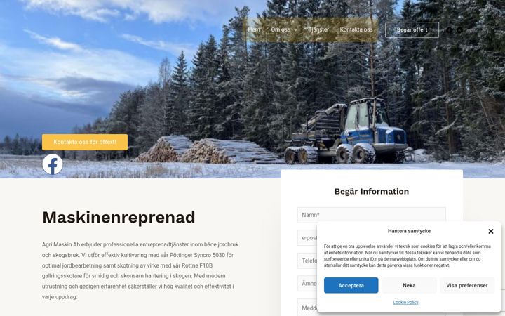 Screenshot of agrimaskin.ax