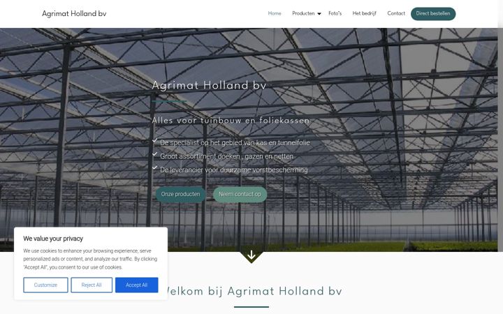 Ekraanipilt saidist agrimat.nl
