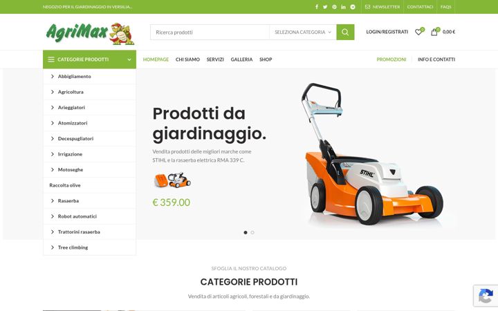 Screenshot of agrimaxweb.it