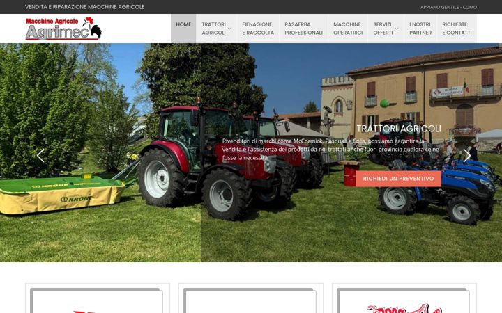 Screenshot of agrimec-sas.com