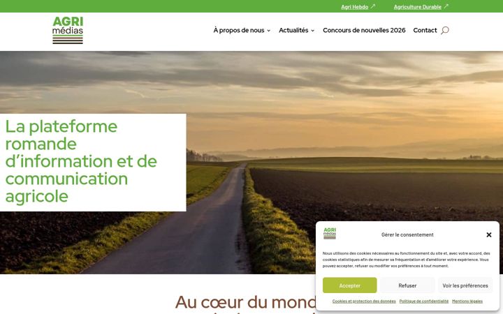 Screenshot του agrimedias.ch