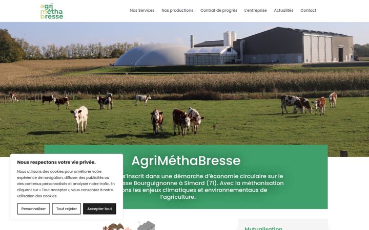 Screenshot von agrimethabresse.info