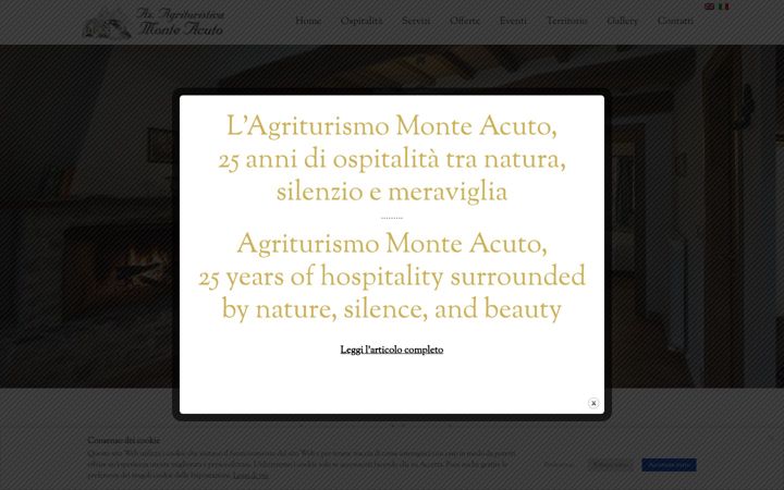 Screenshot stránky agrimonteacuto.com