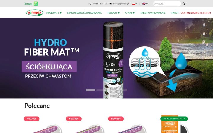 Screenshot von agrimpex.pl