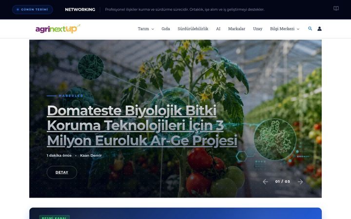 Screenshot of agrinextup.com